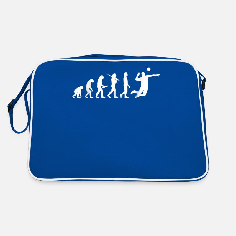 Funny Volleyball Evolution For Volleyball Players Retro Bag