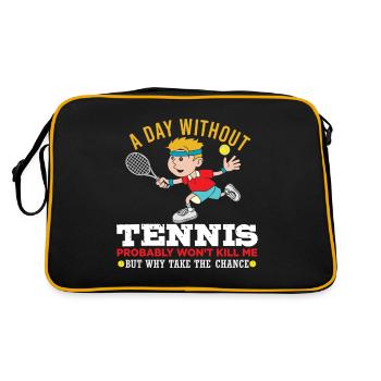 Tennis Raquettes de tennis tennis balle de tennis tennis - Sac Retro - noir/or - Dos