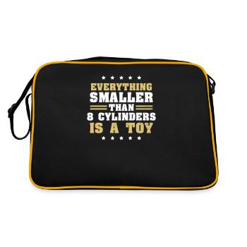 Le moteur V8 est un jouet cadeau - Sac Retro - noir/or - Dos