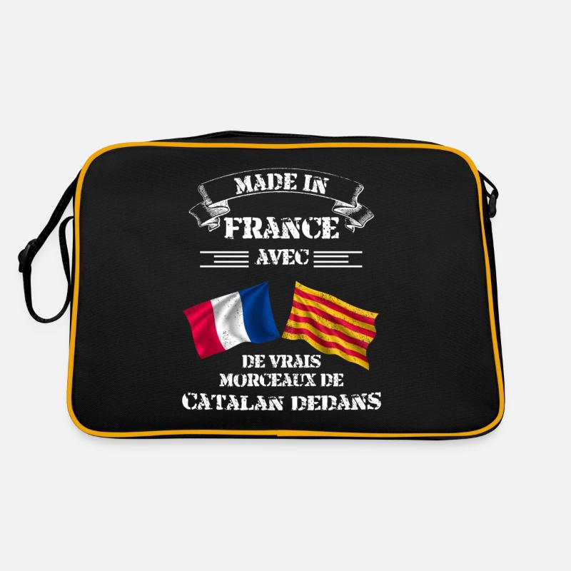 Hergestellt in Frankreich mit echten katalanischen Stücken Retro Tasche