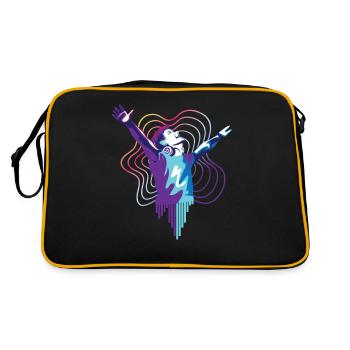 Conception de Trance DJ Man pour les fans de musique trance - Sac Retro - noir/or - Dos