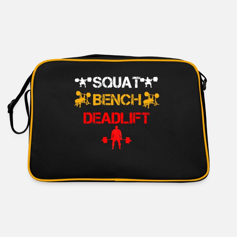 Squat Bench Deadlift 3 Retro Tasche