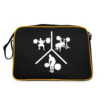 Squat Bench Deadlift 4 - Retro Bag - black/gold - Back