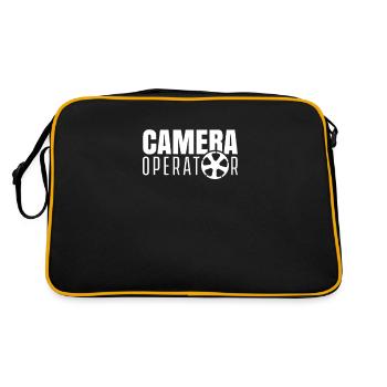 Cameraman Caméra caméra caméra caméra femme de caméra profession - Sac Retro - noir/or - Dos