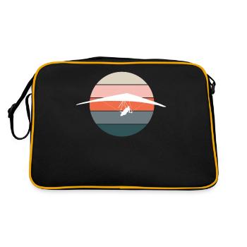 Hang Gliding Hang Glider Hang Glider Retro - Retro Bag - black/gold - Back