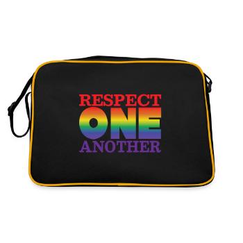 Gay Love Gay Gay Pride Gift Pride - Retro Bag - black/gold - Back