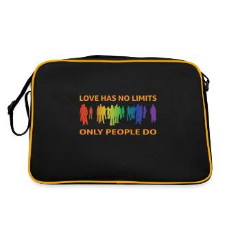 Gay Love Gay Gay Pride Gift Pride - Retro Bag - black/gold - Back
