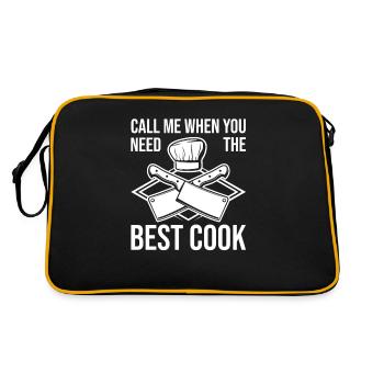 Cook chef home cook kitchen chef chef cook - Retro Bag - black/gold - Back