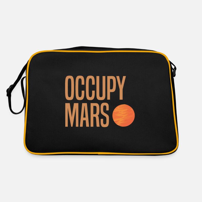 Occupy the Mars astronaut space exploration Retro Bag