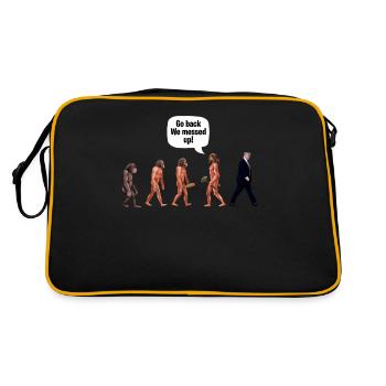 Funny Political Go Back We Messed Up  - Sac Retro - noir/or - Dos