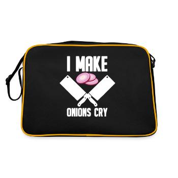 Cook chef home cook kitchen chef chef cook - Retro Bag - black/gold - Back