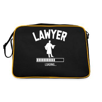 Future Lawyer - Retro Tasche - Schwarz/Gold - Hinten