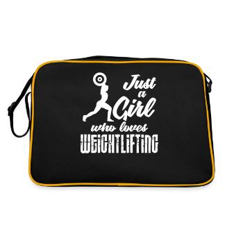 Weightlifting weightlifter barbell - Retro Bag - black/gold - Back