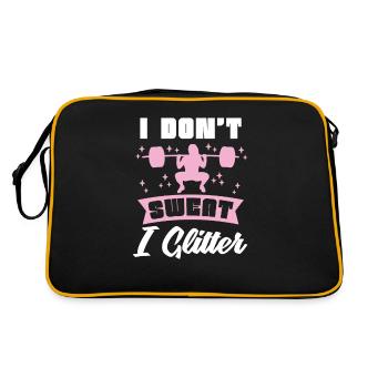 Weightlifting weightlifter barbell - Retro Bag - black/gold - Back