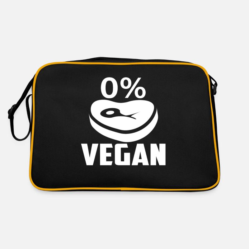 Anti Vegan Retro Tasche