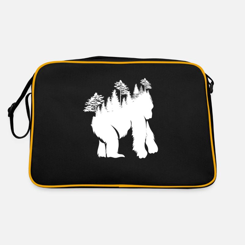 Gorilla Forest Design for Nature Lovers Retro Bag