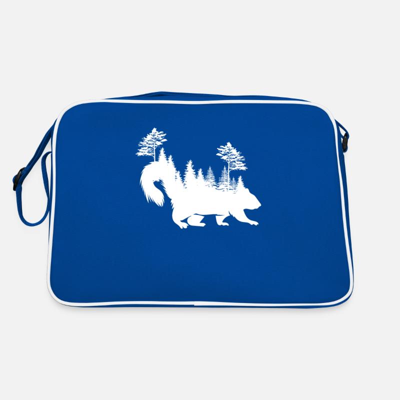 Squirrel forest design for nature lovers Retro Bag