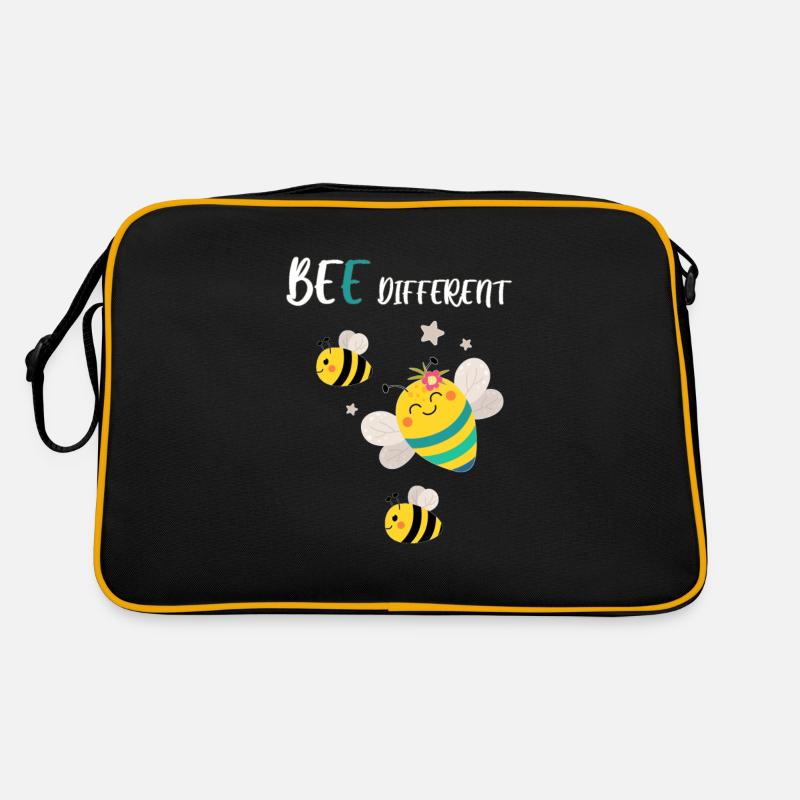 Bee different bee bees bumblebee change Retro Bag