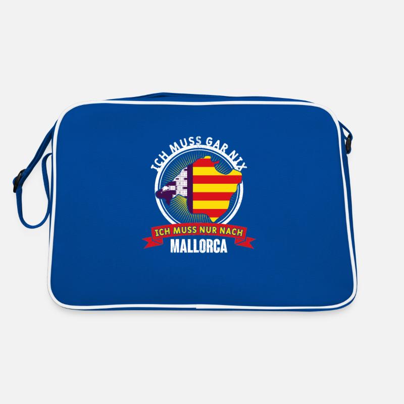 Ich muss gar nix ich muss Mallorca Design Majorca Retro Tasche