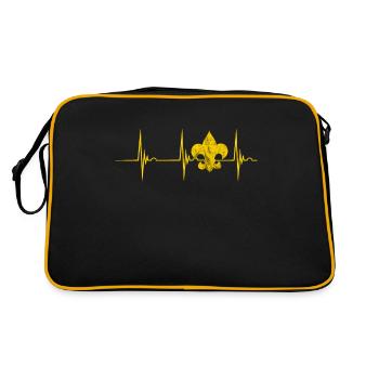 Cadeaux de camping Boy Scout Scout Camper - Sac Retro - noir/or - Dos
