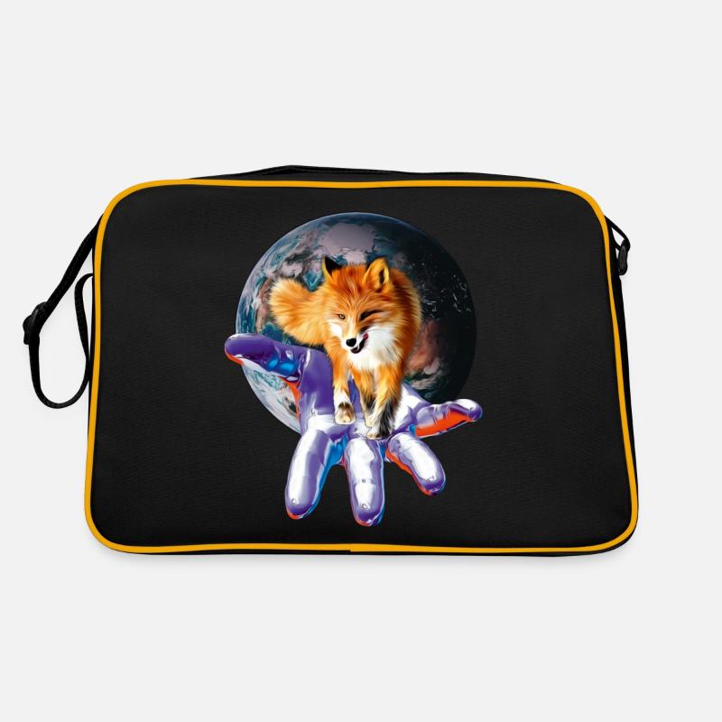 Renard - Sac Retro - noir/or