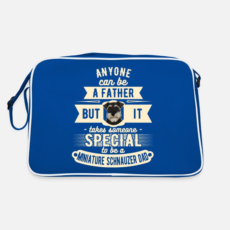Papa Schnauzer miniature drôle Sac Retro