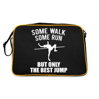 Athlétisme cadeau saut en hauteur saut en hauteur - Sac Retro - noir/or - Dos