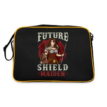 Les filles Vikings Cadeau - Future Shield Maiden - Sac Retro - noir/or - Dos