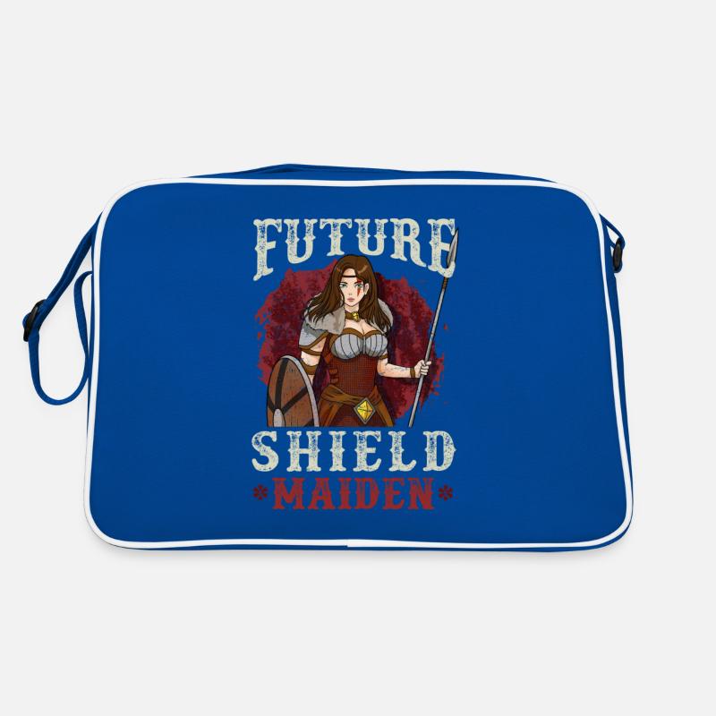 Wikinger Mädchen Geschenk - Future Shield Maiden Retro Tasche