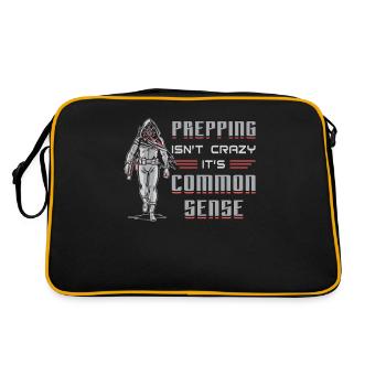 Prepper Doomsday Survival Survival Gift - Retro Bag - black/gold - Back