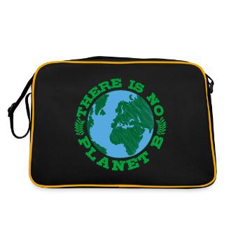 VEGETARIAN gift animal rights activists for vegans NO - Retro Bag - black/gold - Back