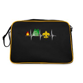 Cadeaux de camping Boy Scout Scout Camper - Sac Retro - noir/or - Dos