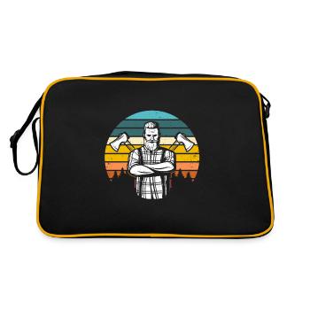 Menuisier menuisier menuisier menuisier - Sac Retro - noir/or - Dos