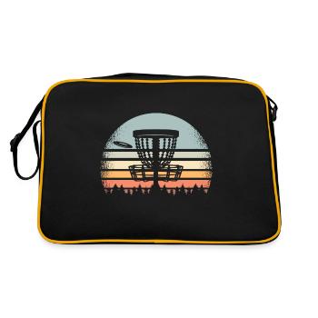 Disc Golf Retro - Retro Bag - black/gold - Back