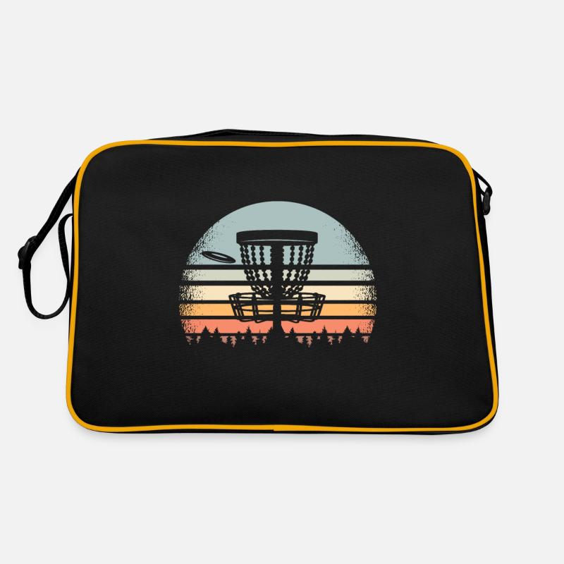 Disc Golf Retro - Retro Tasche - Schwarz/Gold