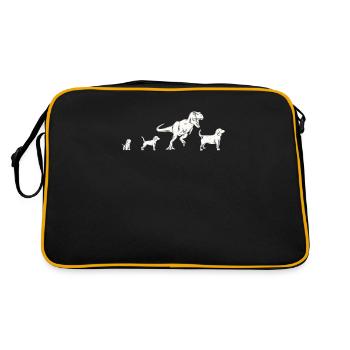 Conception de Beagle pour un propriétaire de chien - Sac Retro - noir/or - Dos