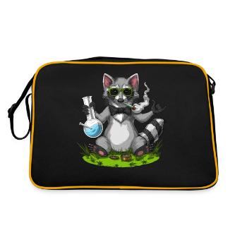 Raton laveur Stoner - Sac Retro - noir/or - Dos