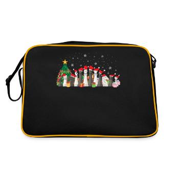 Chess Christmas Chess Player Funny Gift - Sac Retro - noir/or - Dos