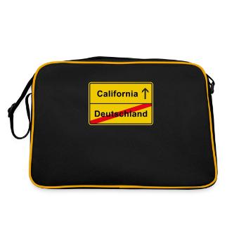 California USA emigrants - Retro Bag - black/gold - Back