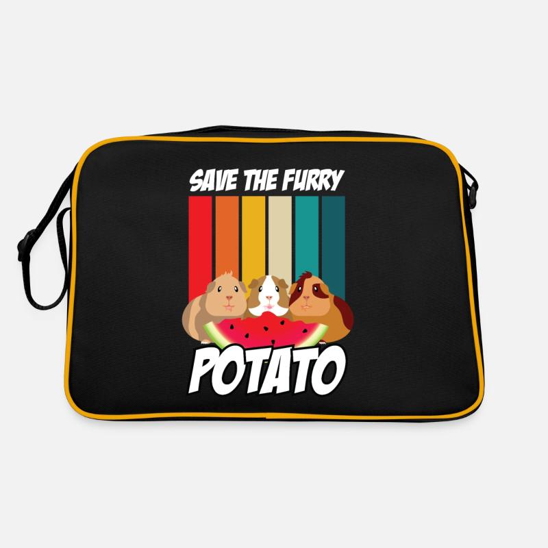 Cadeau pour les propriétaires de cochons d'Inde mignons Sac Retro