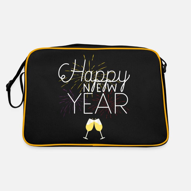 Happy New Year Celebration - Retro Bag - black/gold