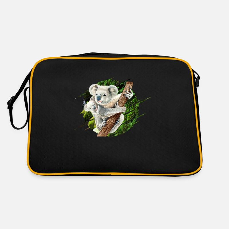 Mama Koala Bear with Baby Retro Bag