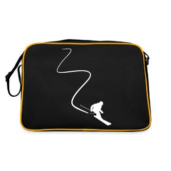 Cadeau de sports d'hiver de ski de ski de neige profonde - Sac Retro - noir/or - Dos