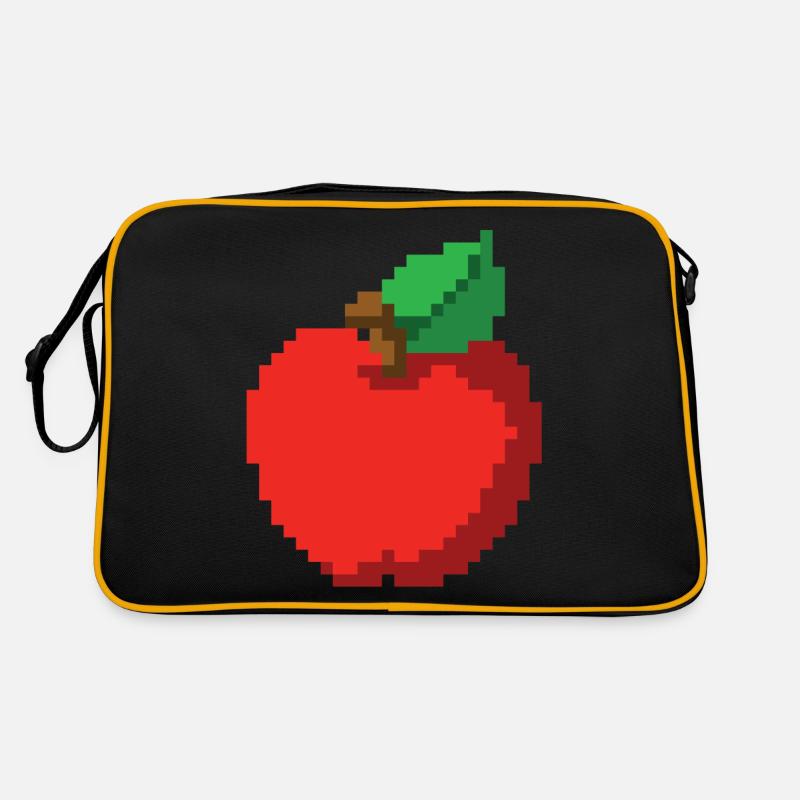 Pixel apple 80's retro 8-bit costume Retro Bag