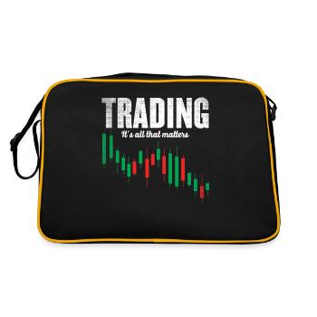 Day trading - trading - Sac Retro - noir/or - Dos