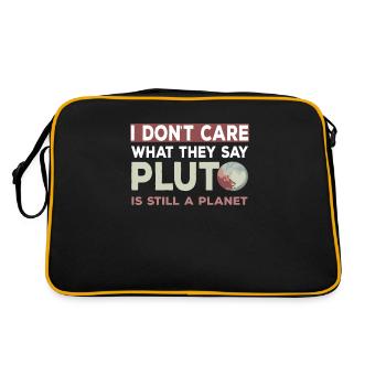 Pluton est toujours une planète - Sac Retro - noir/or - Dos