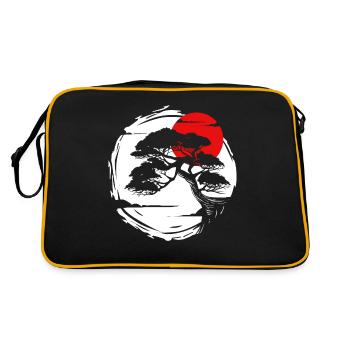 Bonsai Tree Bonsai Tree Gardener Japan Growth - Retro Bag - black/gold - Back