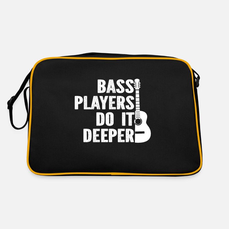 Bass Players Do It Deeper Retro Tasche