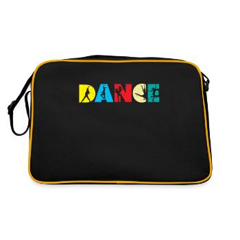 Dancing dancer dancer dance dance school - Retro Bag - black/gold - Back
