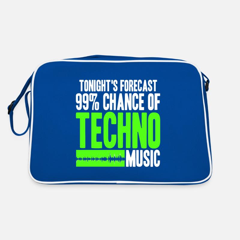 Live Techno heute Abend Retro Tasche